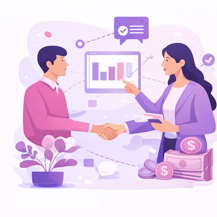 إعداد الإحالات والكاش باك